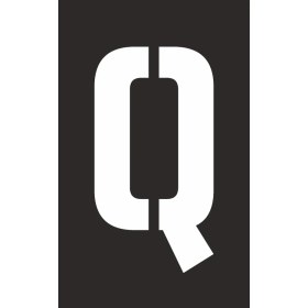 Resim İsg Tabelam 9x15cm/kompozit/Q Harfi Boyama Şablonu 