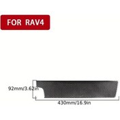 Resim Xuweiwei Toyota Rav4 2006-2013 Sol Şoför Havalandırma Kapağı Siyah Karbon Desenli İç Mekan 
