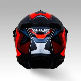 Resim YOHE FG601 Kask Full Face Motosiklet Neon Turuncu Parlak Çift Vizör UV Bluetooth Yuvalı ECE 22.06 MIPS 
