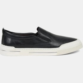 Resim Desa Erkek Siyah Deri Loafer 