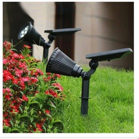 Resim 15W Güneş Enerjili Kazıklı Çim Armatür Amber 