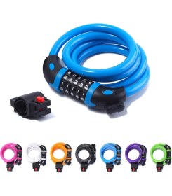 Resim Şifreli Bisiklet Scooter Kilidi 5 Haneli Kod Şifreli Motosiklet Kiliti Pvc Paslanmaz 