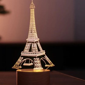 Resim Lovity™ Paris Rüyası - 3D Gece Lambası 