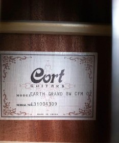 Resim Cort EARTHGRAND BW CFM Elektro Akustik Gitar (Orta/Profesyonel Seviye) | Kesik Kasa (Cutaway), Gig Bag Dahil ve Doğal Ahşap Dokulu Open Pore Tasarımı 