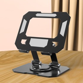 Resim bovinox Premium Metal Masaüstü Tablet ve Telefon Standı | 360° Dönebilen Katlanabilir Ayarlanabilir Tutucu 