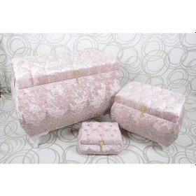Resim Gelin 3lü Çeyiz, Bohça & Makyaj Sandık Takımı 1022 