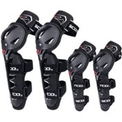 Resim Motosiklet Ve Bisiklet Mafsallı Dizlik Dirseklik Lüx Set Koruma Ce Bacak Ve Kol Koruma Takım Siyah 