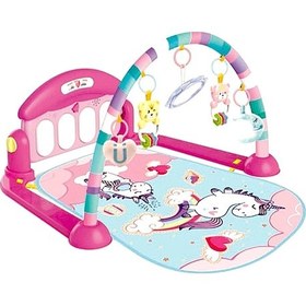 Resim Babycim Unicorn Piyanolu Oyun Halısı 