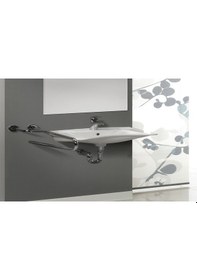 Resim Turkuaz Seramik Bedensel Engelli Lavabo 60 CM 017100U 