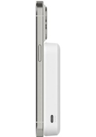 Resim Belkin Bpd007btwt Boostcharge Qi2 15w 8k Magsafe Uyumlu Kablosuz Powerbank Beyaz siyah 