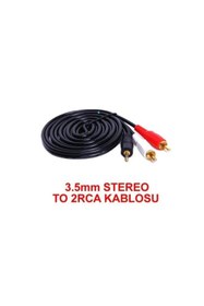 Resim DNR Bilişim Aux Kablo 2rca 3.5mm Jack 3 Metre 