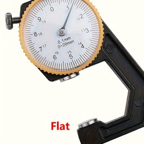 Resim 1 adet El Tipi Mekanik Kalınlık Ölçer - 0-20mm dereceli Mikrometre, Düz Başlı İğne, Pas Dirençli Metal Marangozluk Aracı, Doğru Ölçüm İçin (0.1mm), Pil Gerektirmez, Kalınlık Ölçer, Ölçer Tasarımı, Pas Dirençli Malzeme 