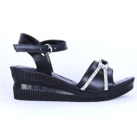 Resim Moda Ayakkabı 149 Ortopedik Kadın 7cm Sandalet Ayakkabı Siyah 