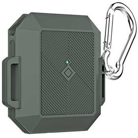 Resim Apple Uyumlu AirPods Kılıf Zore Airbag 09 Silikon-Yeşil Yeşil 