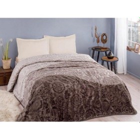 Resim Silver Tek Kişilik Battaniye Kahve Rengi 155X215 