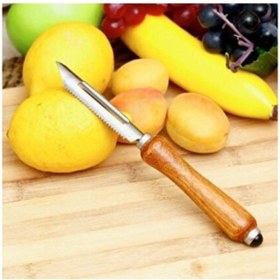 Resim Ahşap Saplı 2in1 Yan Soyacak &oyacak Ahşap 