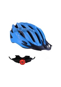 Resim Monero Bisiklet Kaskı Yetişkin Vizörlü - Ledli-fileli Mavi R-26 56 - 58 Cm / M Rectus Mavi 
