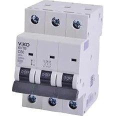 Resim Teknocan Marketing 6VTB-3C50 Otomatik Sigorta 6ka C Tipi 3 Kutup 50A 