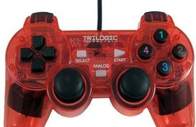 Resim Trilogic Glare Pc Gamepad(Gp809) Kırmızı 