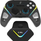 Resim Claw's Tactical Combat 2.4 Ghz/bt Çift Kablosuz Mod - Rgb Şarj Standı - Mikro Switch - Harici Makro Tuşu - Hall 3D - Titreşimli - Turbo Modu - 18 Tuşlu Gamepad 