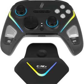 Resim Claw's Tactical Combat 2.4 Ghz/bt Çift Kablosuz Mod - Rgb Şarj Standı - Mikro Switch - Harici Makro Tuşu - Hall 3D - Titreşimli - Turbo Modu - 18 Tuşlu Gamepad 