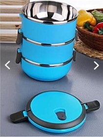 Resim 3 Katlı Sızdırmaz Yemek Termosu 2 Litre, abnmvi 