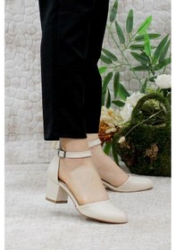 Resim Mehmet Mete 429 Fashion Kalın Topuklu Kadın Ayakkabı 001 