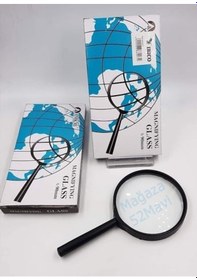 Resim 1 Adet Büyük Boy Plastik Çerçeveli Büyük Boy Saplı Büyüteç 90Mm. 