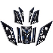 Resim MOTOSEPETİM YAMAHA XMAX TANK PAD SET (2018 - 2022) UYUMLU 02 