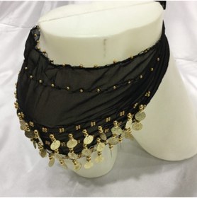 Resim Hobigram Düğün Malzemesi Şakira Kemeri/dans-siyah- Kemeri Altın Pullu – Kına Eğlence Aksesuarı, Şık Tasarım 