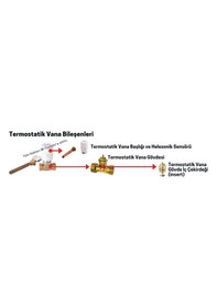 Resim Daf Enerji Isı İstasyonu Termostatik Vana Çekirdeği İnsert 