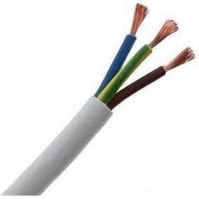 Resim 3x2,5 Mm Cca Ttr Tam Kesit Çok Telli Elektrik Kablosu 1 Metre 