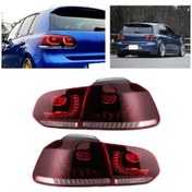 Resim Vw Golf 6 2009-2012 Kırmızı R20 Ledli Arka Stop Lambası 