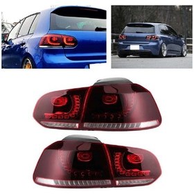 Resim Vw Golf 6 2009-2012 Kırmızı R20 Ledli Arka Stop Lambası 