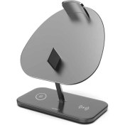 Resim Wiwu M15 Kulaklık-Watch-Telefon Mıknatıslı Kablosuz Şarj Standı 15+15W Max 