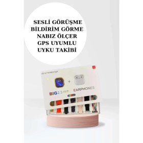 Resim Store Mania Akıllı Saat Bluetooth Kulaklık Adımsayar Sağlık Takibi Çağrı Cevaplama STOREMANIA-96547 