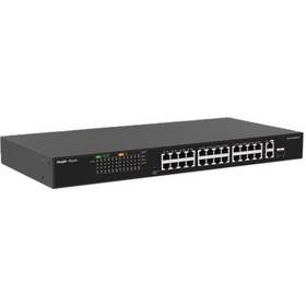 Resim Ruijie Reyee RG-ES126FGS-P 26 Portlu 10/100 Mbps Fast Ethernet Tak Çalıştır Switch 