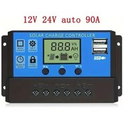 Resim Boatshop1 W88 Güneş Şarj Kontrol Cihazı 12v 24v Otomatik 90a Güneş Paneli Kontrolörü 10a 100a Arası 