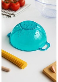 Resim Akrilik Aquamarin Mini Pirinç Süzgeçi & Bakliyat Süzgeçi 3 Su Bardağı Ölçülü 