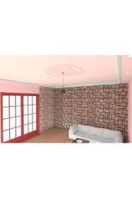 Resim Motifpiyer Lamba Tavan Gobegi 14-MOTIFLI-OVAL-2ADET 