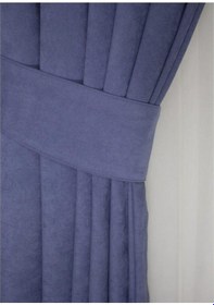 Resim Açık İndigo Ada Fon Perde Sık Pile 1'e 3 Pile-açık Indigo Açık Indigo 