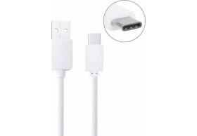 Resim Syronix General Mobile Gm 5 Plus USB Type C Şarj Kablosu Beyaz 
