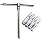 Resim kayasanyapimarket 3 Fonksiyonlu Cırcır Kolu 1/4-3/8-1/2 3/8 Lokma 8mm-10mm-11mm12mm 6 Köşe 