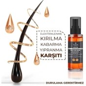 Resim Mena Rise Yoon Durulanmayan Saç Bakım Serumu & Onarıcı Maske Seti – Keratin & Hyaluronik Asit, Vegan Saç Bakım Kompleksi 