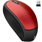 Resim Everest SM-340 Usb Kırmızı 3D Optik Süper Sessiz Alkalin Pilli Kablosuz Mouse 