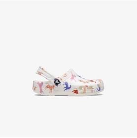 Resim Crocs Classic Character Print T Bebek Beyaz Terlik Düz 209697 Beyaz 