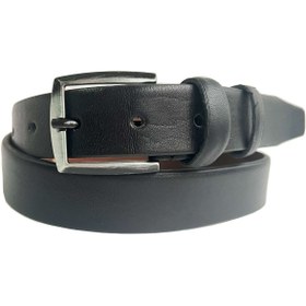 Resim Parscraft Çocuk Kemeri Hakiki Siyah Deri 3 Cm 