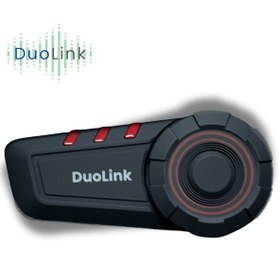 Resim DuoLink X08 İnterkom Bluetooth Motosiklet Kulaklık Kask Intercom Akıllı Telefon Destekli Sesli Yanıt 