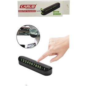 Resim Araç Park Telefon Numaratörü Fosforlu 