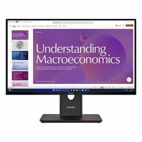 Resim Lenovo ThinkVision T24D-40 64B9GAT1TK 23.8" 120Hz 4Ms HDMI+DP+USB-C+RJ45 FullHD IPS Pivot Vesa Monitör 